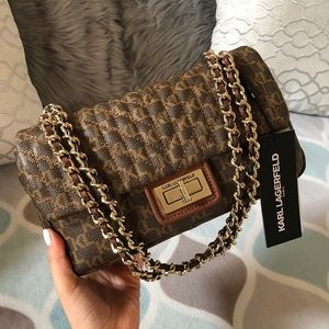 Brown KL Purse ✨🤎 By Karl Legerfeld